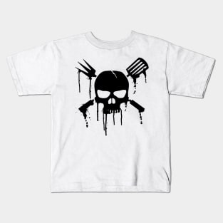 BBQ skull Kids T-Shirt